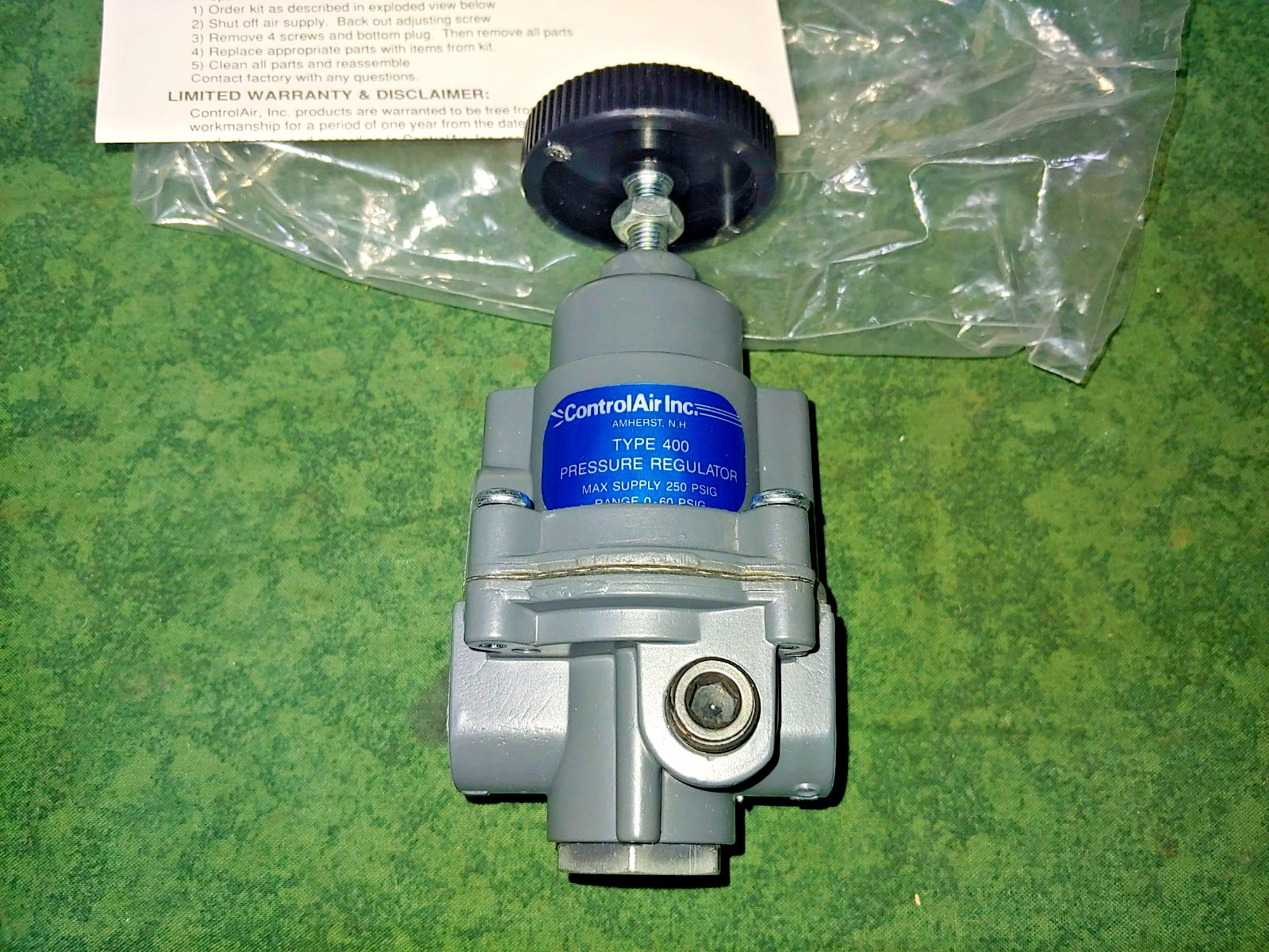 Controlair Inc Regulator # 400-BBK – 250 Max in 0-60 Output (26840-D2)