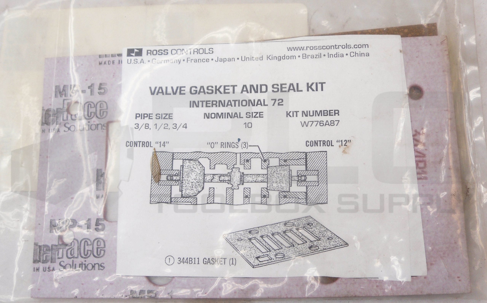 SEALED NEW ROSS CONTROLS W776A87 T8 GASKET & SEAL KIT