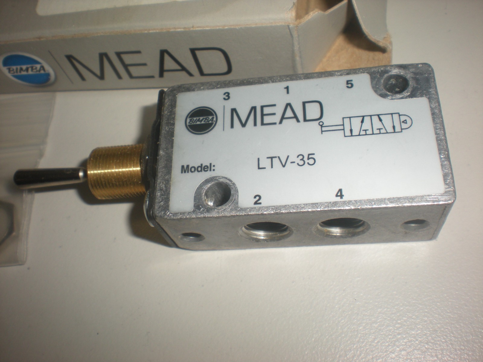 Mead LTV-35 Toggle Switch Activated Pneumatic Valve – NOS – NIB