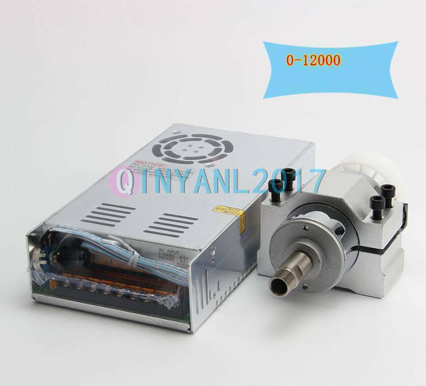 300W DC12-48V ER11 Spindle Motor 0.4Nm+Power Supply+Mount Bracket CNC Router Kit