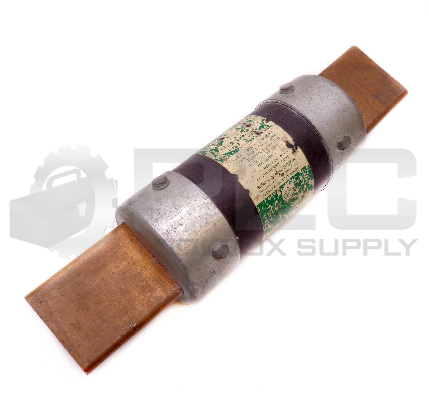 LOT OF 2 BUSSMANN FRN 225 DUAL ELEMENT TIME DELAY FUSES 250V