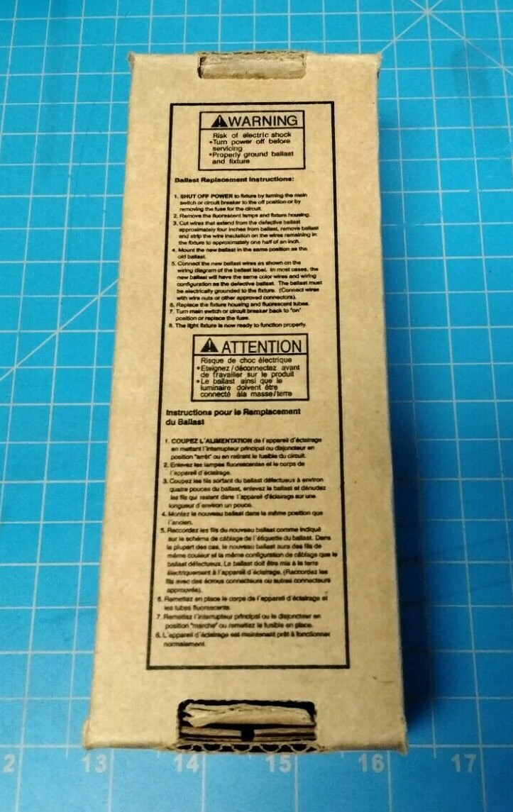 Universal Lighting Technologies 547-RS-WS-TC-P Rapid Start Ballast 120VAC 60Hz