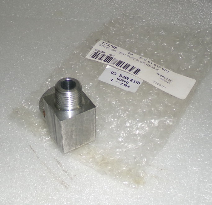 Gits 04255 Vapor-Tight Porthole View Gauge 3/8-18 Thread Aluminum NEW