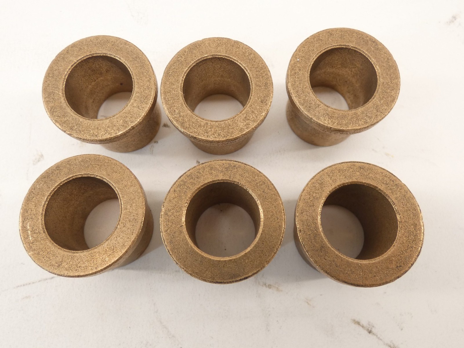 *Lot of 6* FDFB 1216-8 Sintered Bronze Flanged Sleeve Bearing 3/4″ Bore