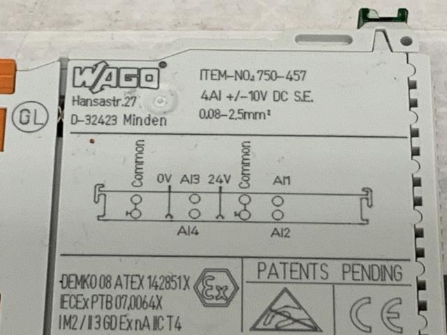 Wago Analog Input Module – 750-457 w/Warranty