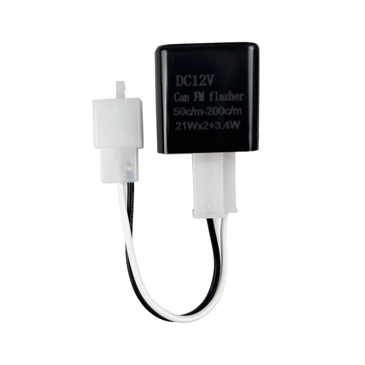 Adjustable 2 Prong Electronic LED Flasher Relay with Wires for Bikes Motorcycles
