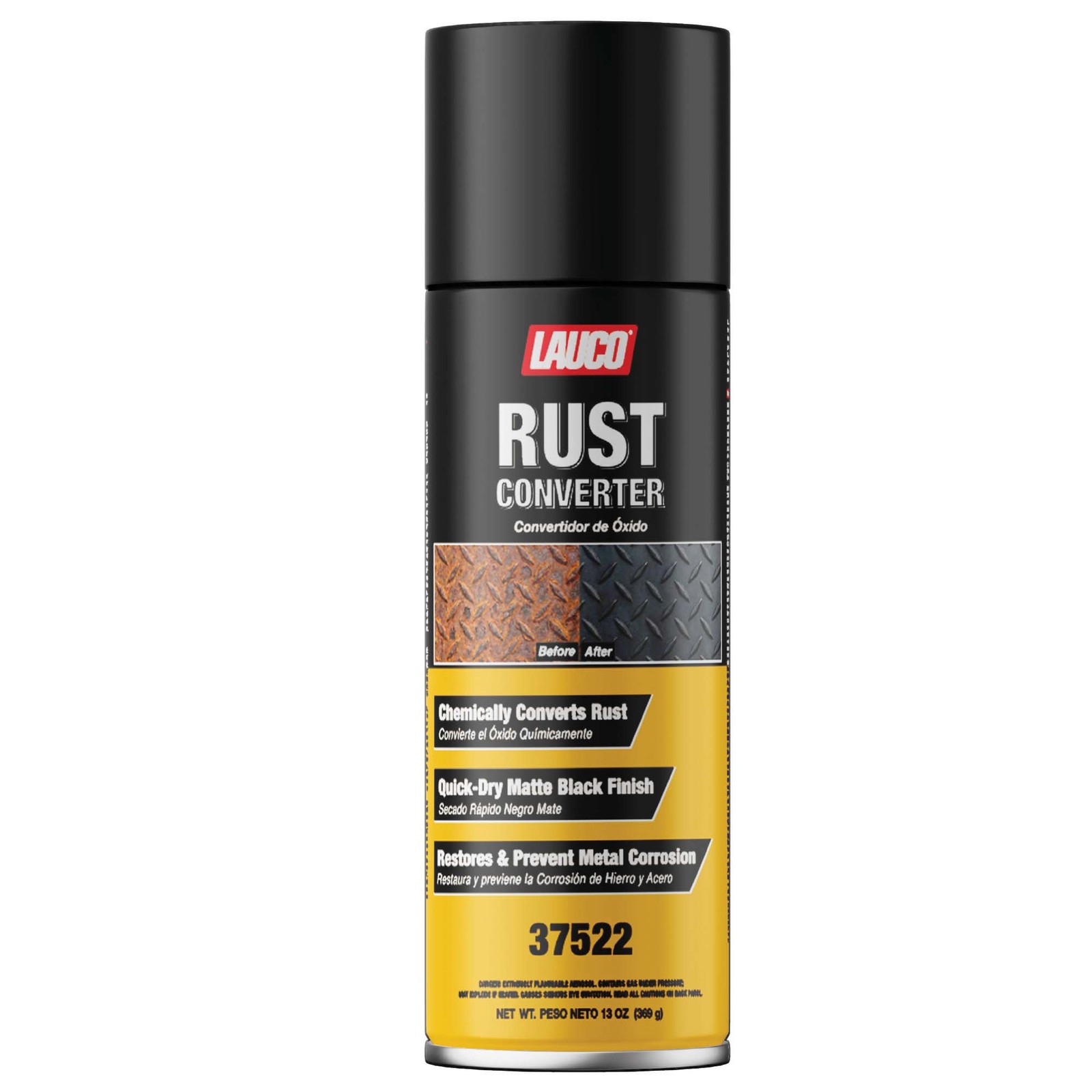 LAUCO Rust Converter Spray 13oz Pack of 1, Fast Dry Rust Remover & Converter