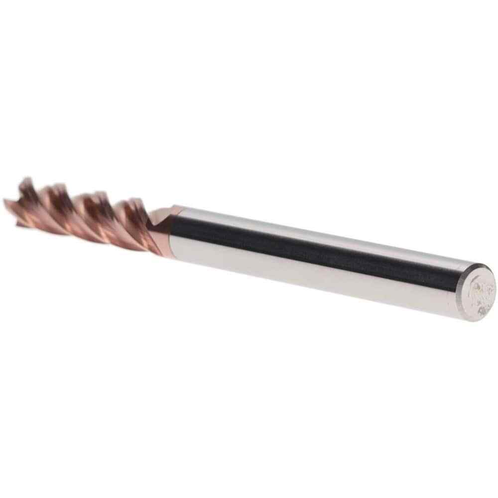 Iscar 3398261 Square End Mill: 1/4″ Diam, 1″ LOC, 1/4″ Shank, 3″ OAL, 4 Flutes
