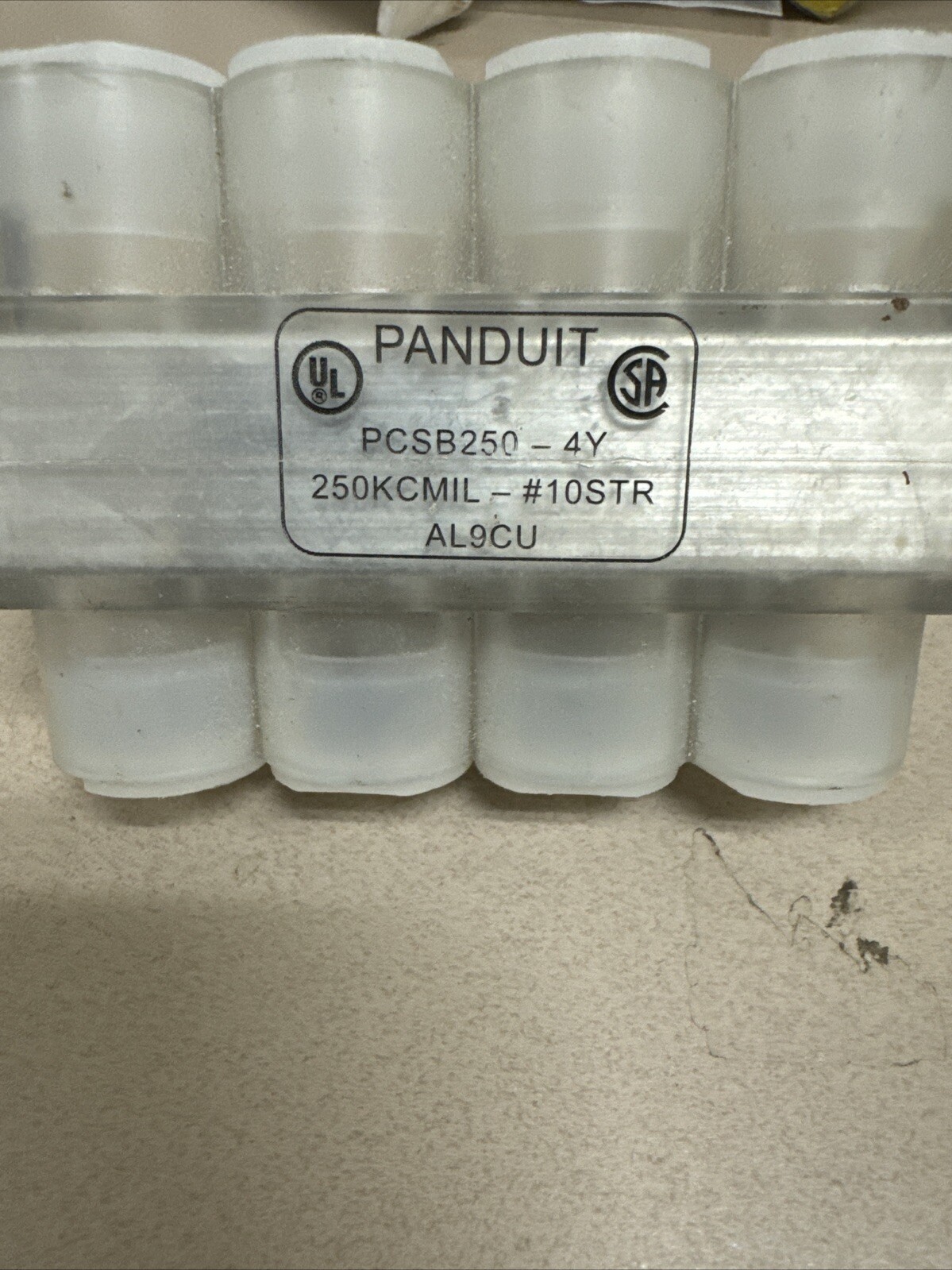 Panduit PCSB250-4Y Multi-Tap Mechanical Connector AL9CU Open Box New