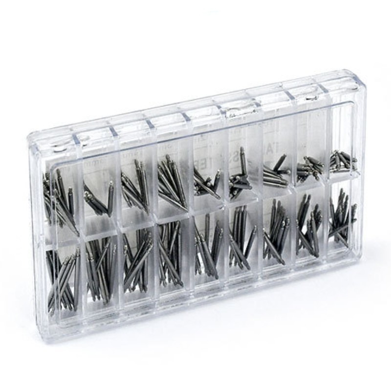 270Pcs Watch Pins Spring Bars Band Strap Kit Link 8-25mm 1.5mm Dia