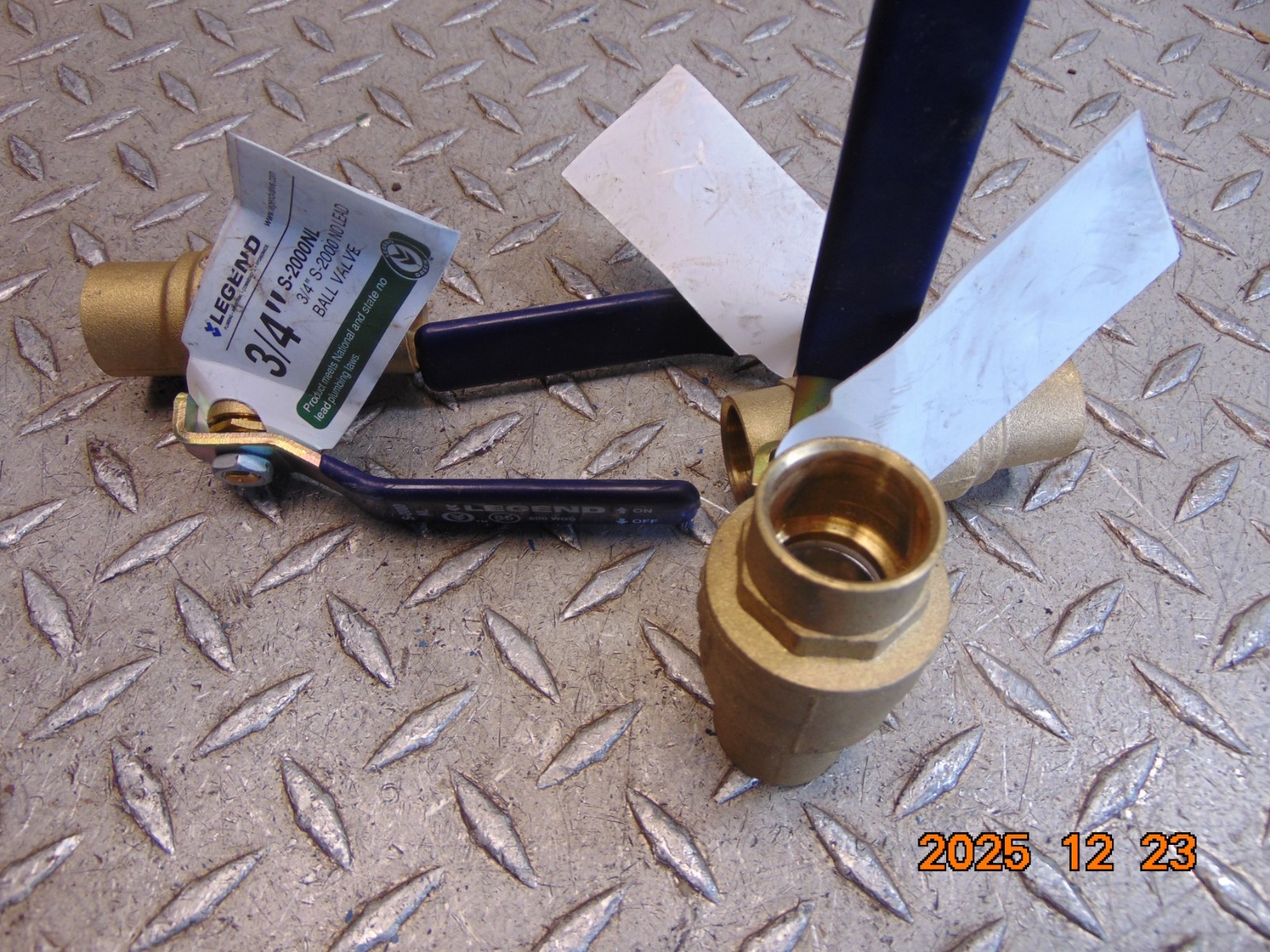 (1) LEGEND S-2000NL 3/4″ S-2000 BALL VALVE 600 WOG – FREE SHIPPING