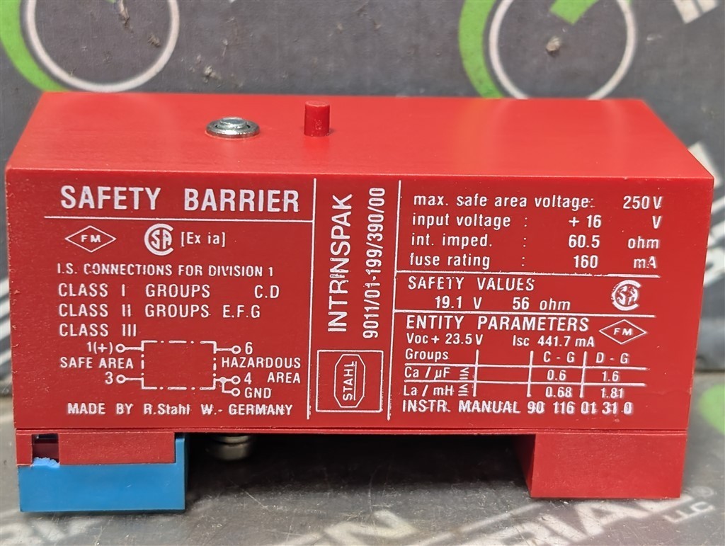 USED Stahl 9011/01-199/390/00 IntrinsiPak Safety Barrier Module