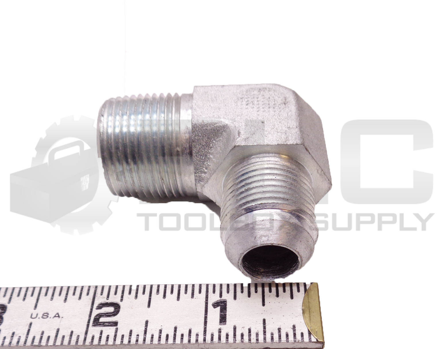 LOT OF 5 NEW 90° ELBOW FITTING 1/2″ ID, 3/4″ OD MALE TAPER X 3/4″ ID, 1″ OD MALE