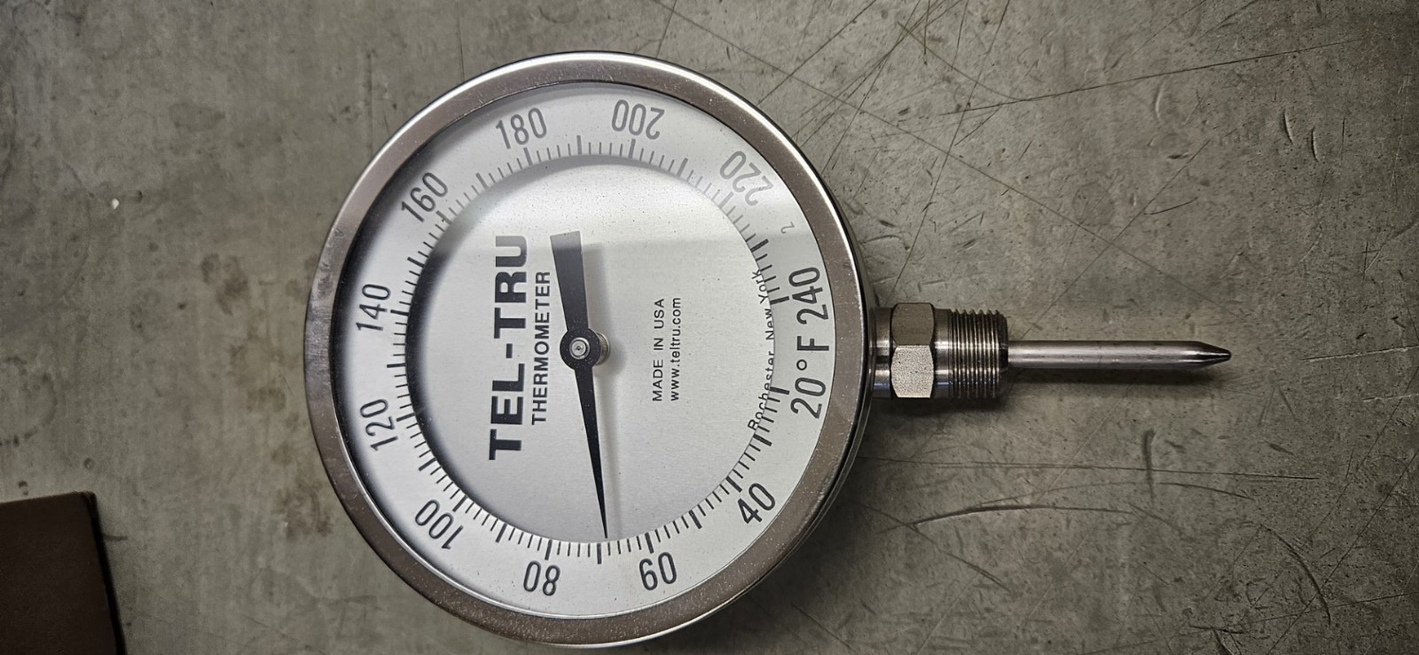 TEL-TRU BC550R THERMOMETER STEM 2.5 20-240DEG F 1/2″NPT
