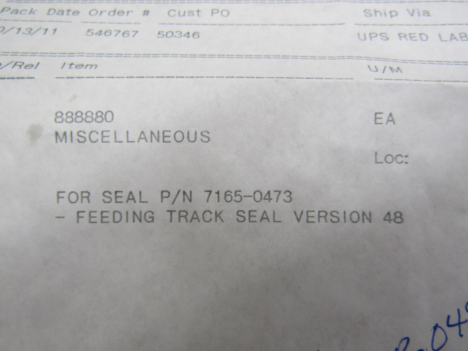 Komax VAR.048 0051516 Feeding Track