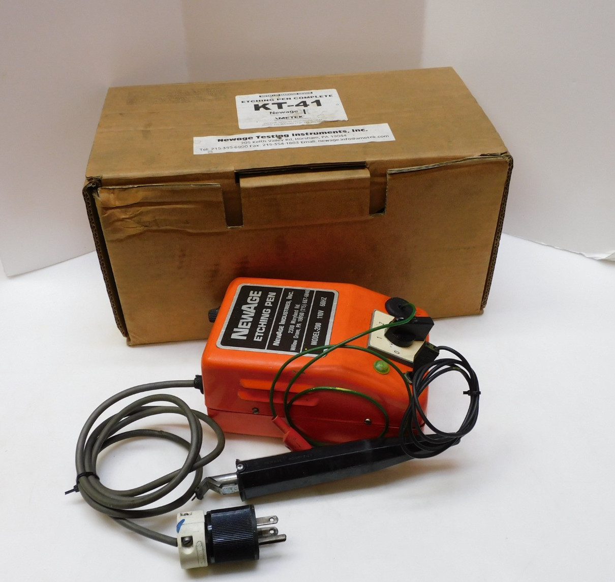 NewAge KT-41 Electric Arc Etching Pen Model-200 110v 60Hz