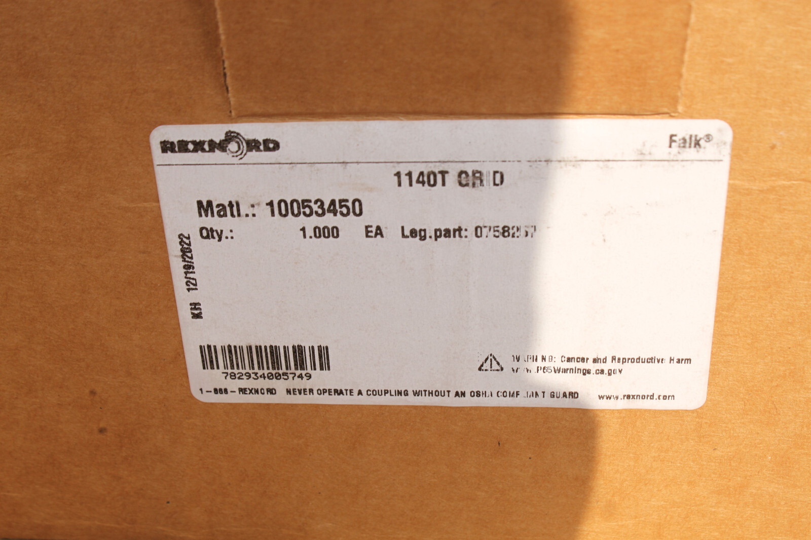 NEW FALK 1140T50 COUPLING RSB w/ (2) 1140T Grid Couplings, Gaskets & Hardware