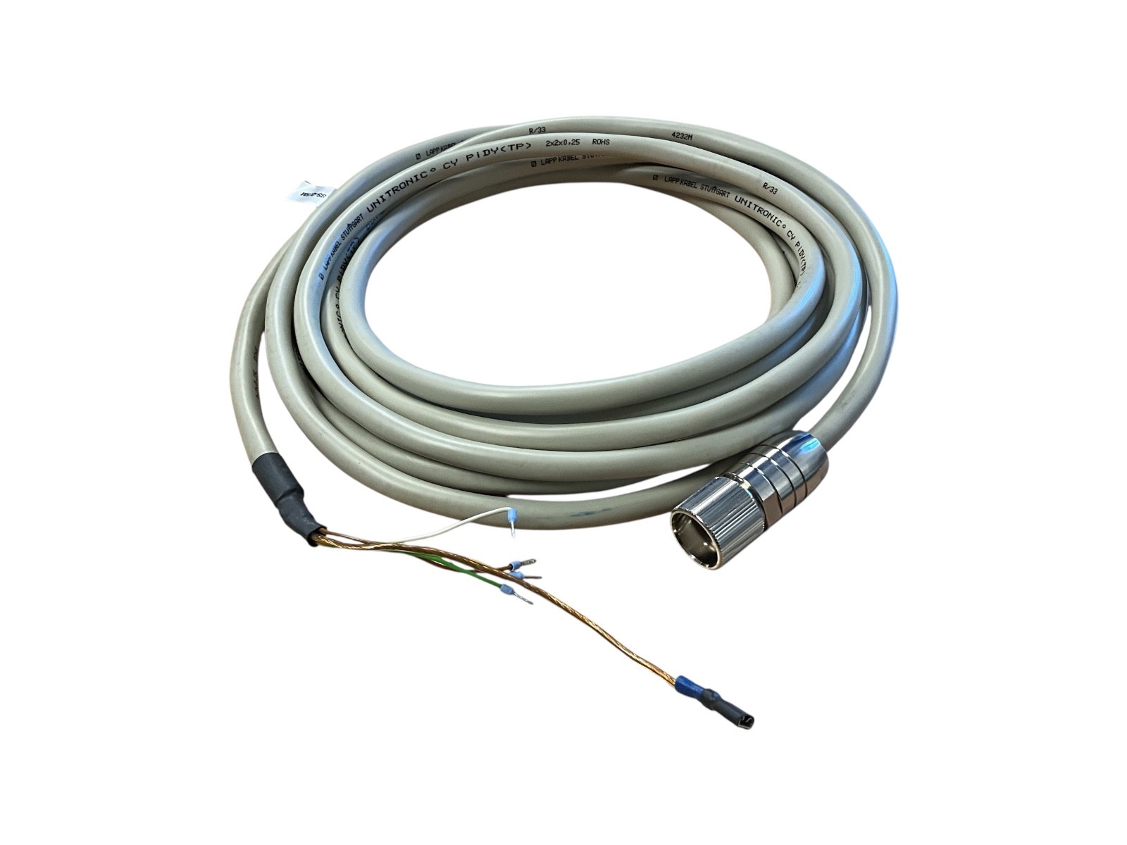 LAPP UNITRONIC CY PiDY (TP) 2x2x0.25 Industrial Sensor Cable w/ M12 Connector