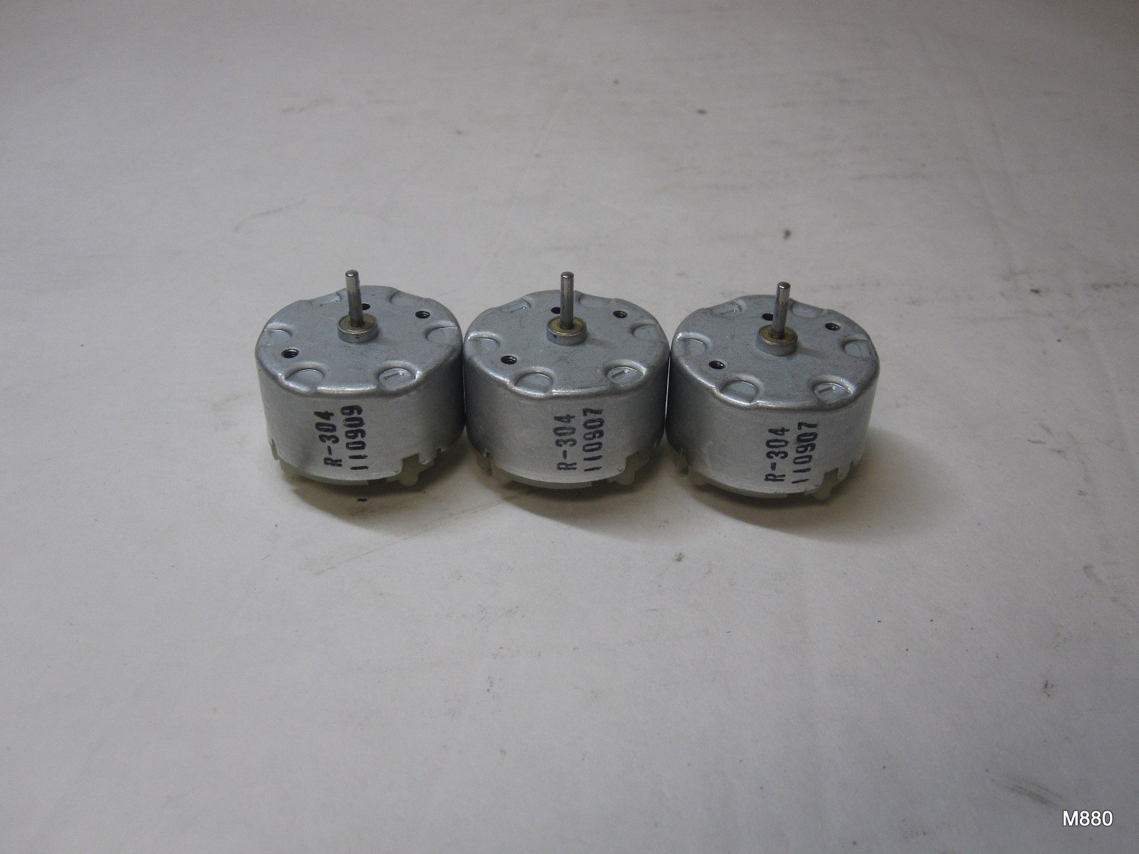 3 Qty R-304 110907 DC Brushed Motor 31.99mm OD | Shaft 2mm OD x 8.50mm Length