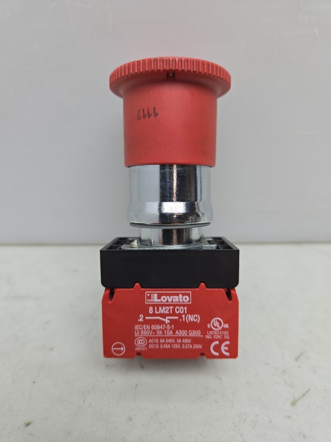 Banner ESL-30/60 Emergency Stop Button 120656 Button Assembly Only No Enclosure