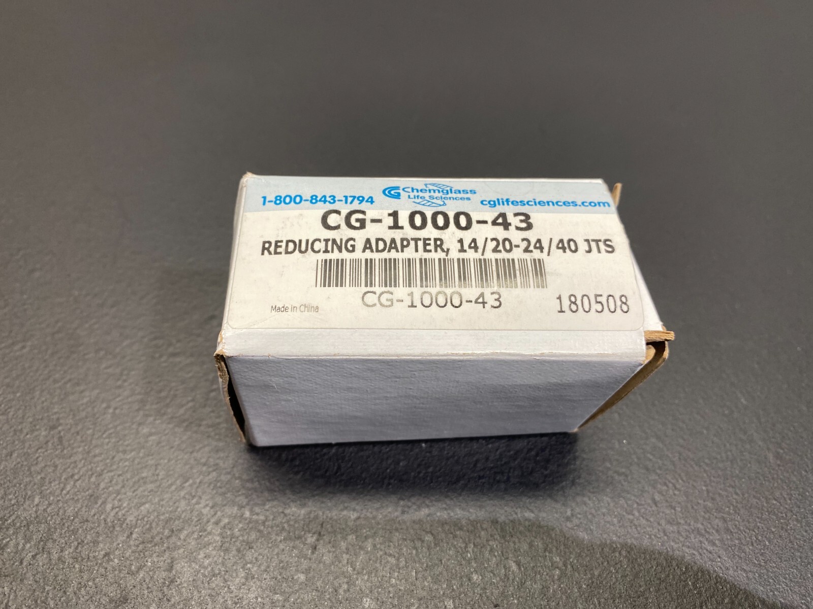 Chemglass CG-1000-43 Adapter Connecting 14/20 Top 24/40 Lower Reducing