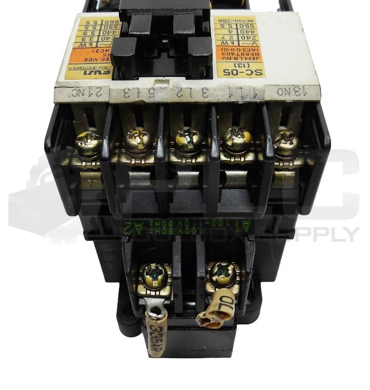 FUJI ELECTRIC SC-05 [13] CONTACTOR 13A 3PH W/ TR-0N/3 OVERLOAD RELAY