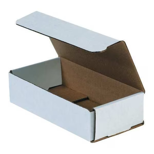 10 in x 4 in x 2 in Inside H, Literature Mailer, White, Corrugate, Single Wall