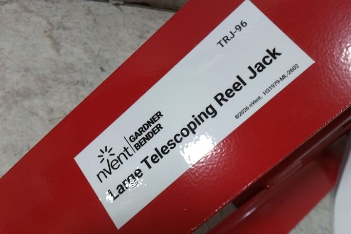 Gardner Bender TRJ-96 2500 Lb Max Capacity Red Steel Telescoping Reel Jack