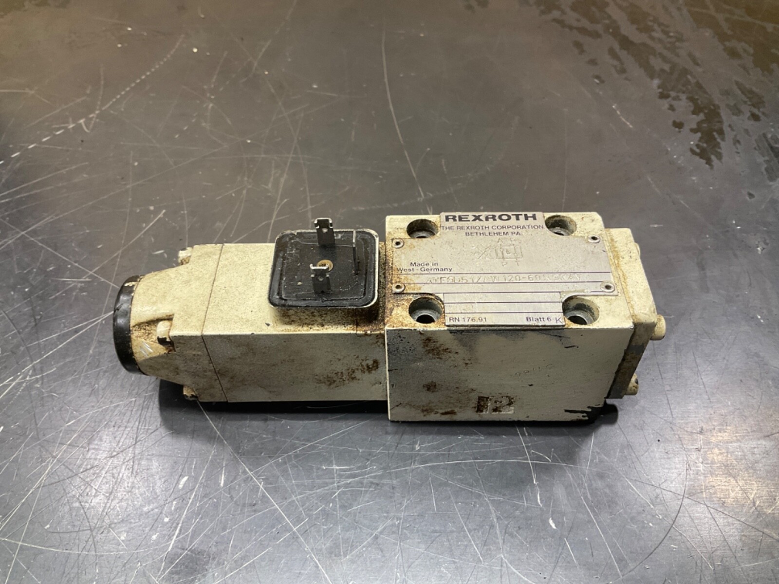 REXROTH 4WE6D51/AW120-60N9K4V HYDRAULIC VALVE #26A90PR2*IAC