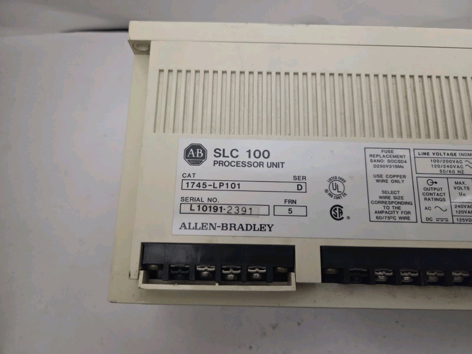 NEW GENUINE ALLEN-BRADLEY 1745-LP101 SER D, NEW OTHER