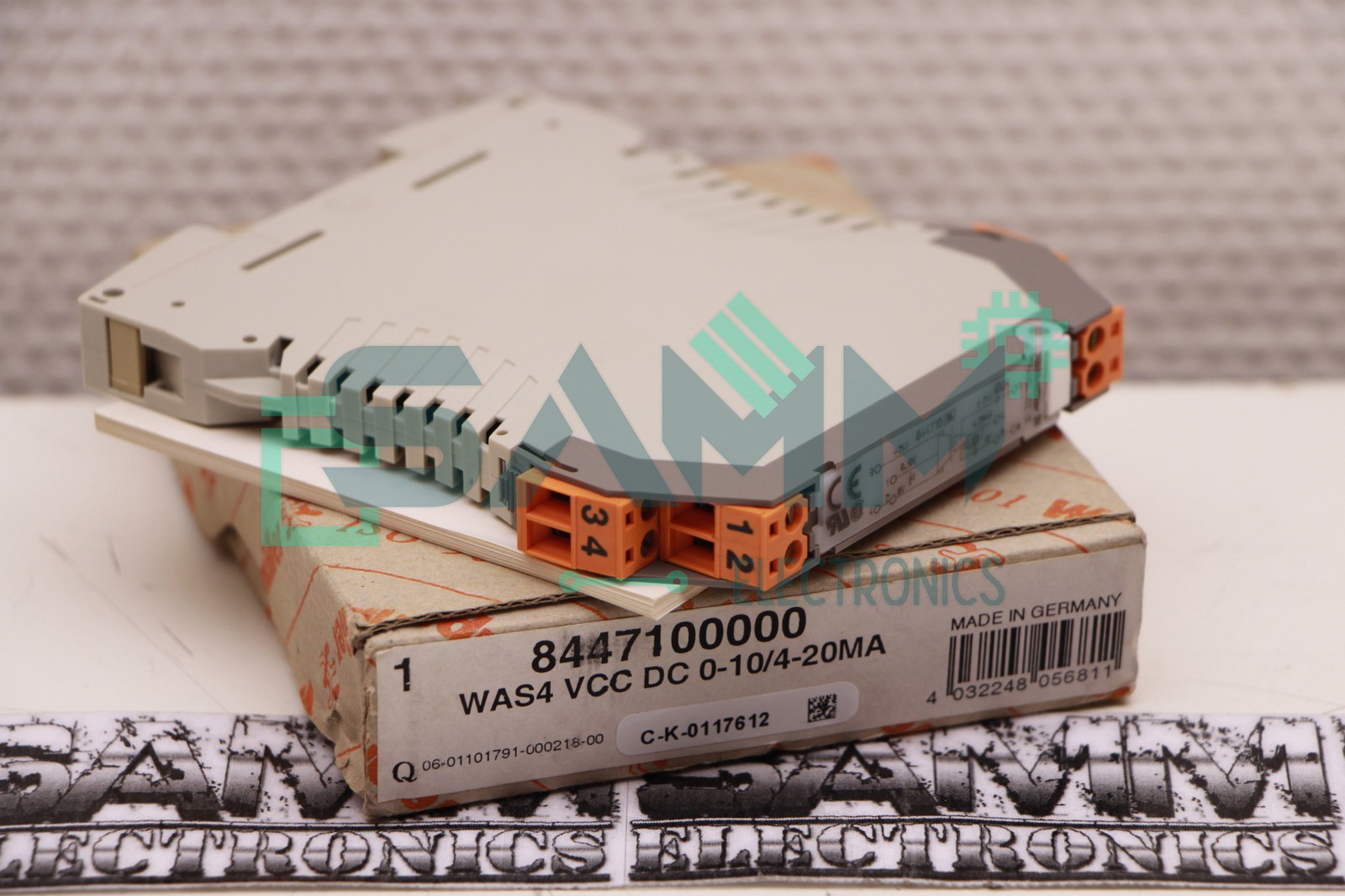WEIDMULLER WAS4 VCC DC 0-10/4-20MA SIGNAL CONVERTER New