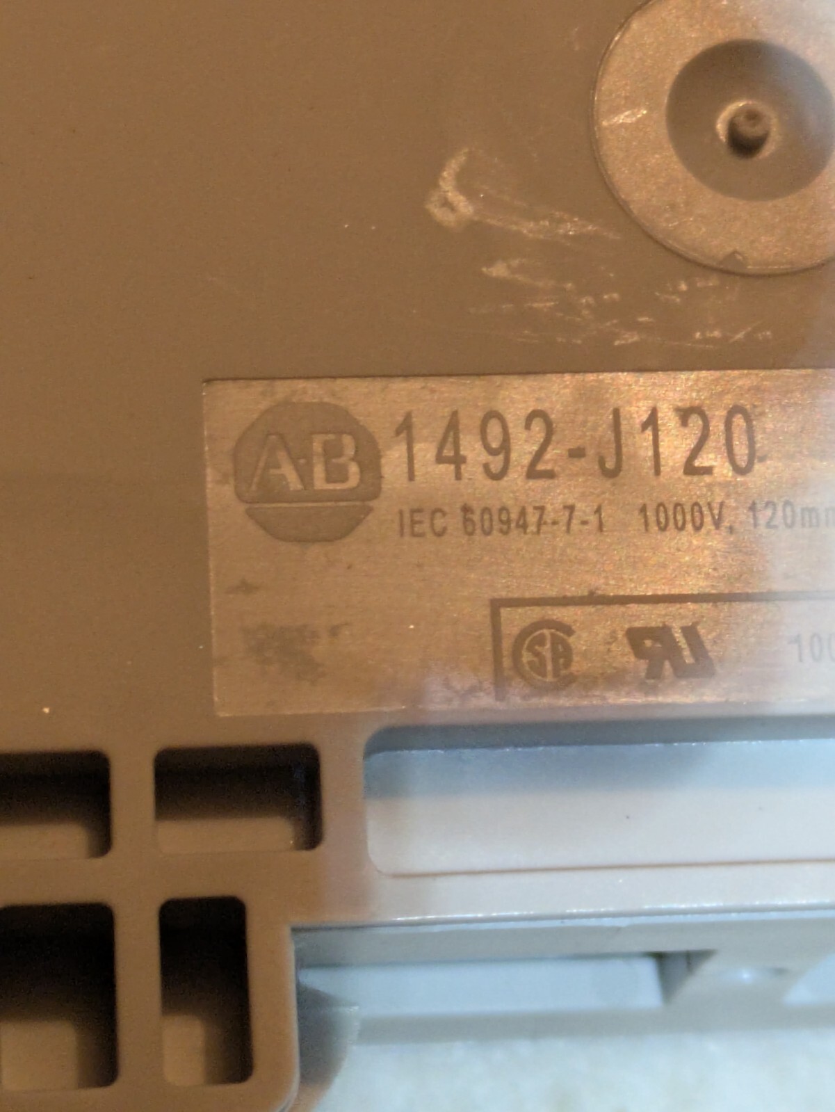 Lot of 2 ALLEN-BRADLEY 1000V 120MM TERMINAL BLOCK 1492-J120