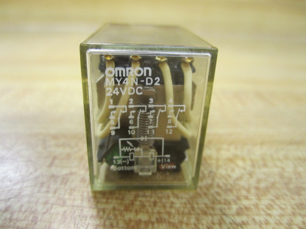 Omron MY4N-D2-24VDC Relay MY4N-D2-24 V DC 3A 150VAC (Pack of 4)