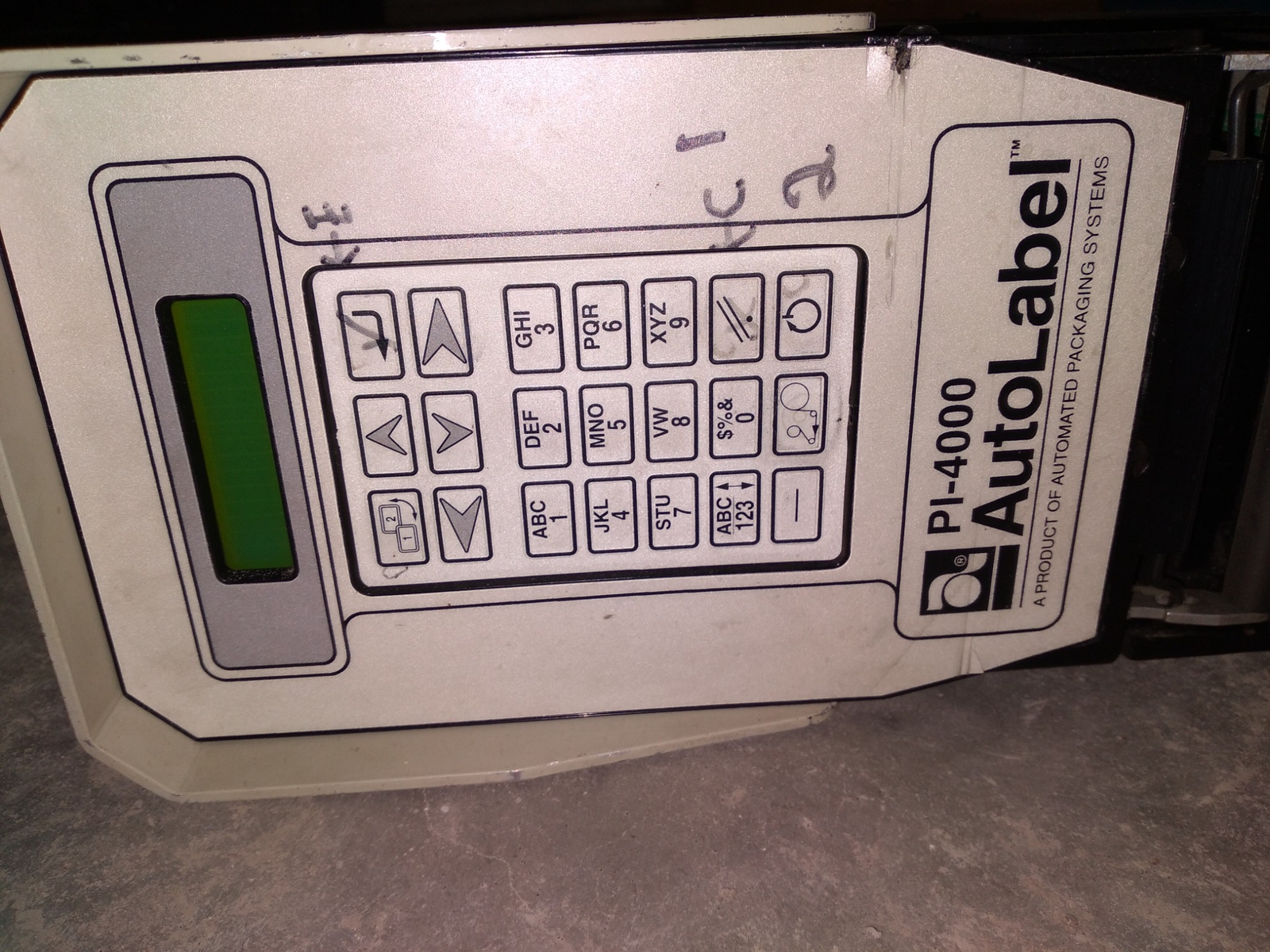 Automated Packaging Systems PI-4000 Auto Label 99-07P4-4376 56950B6 PH268-21-07