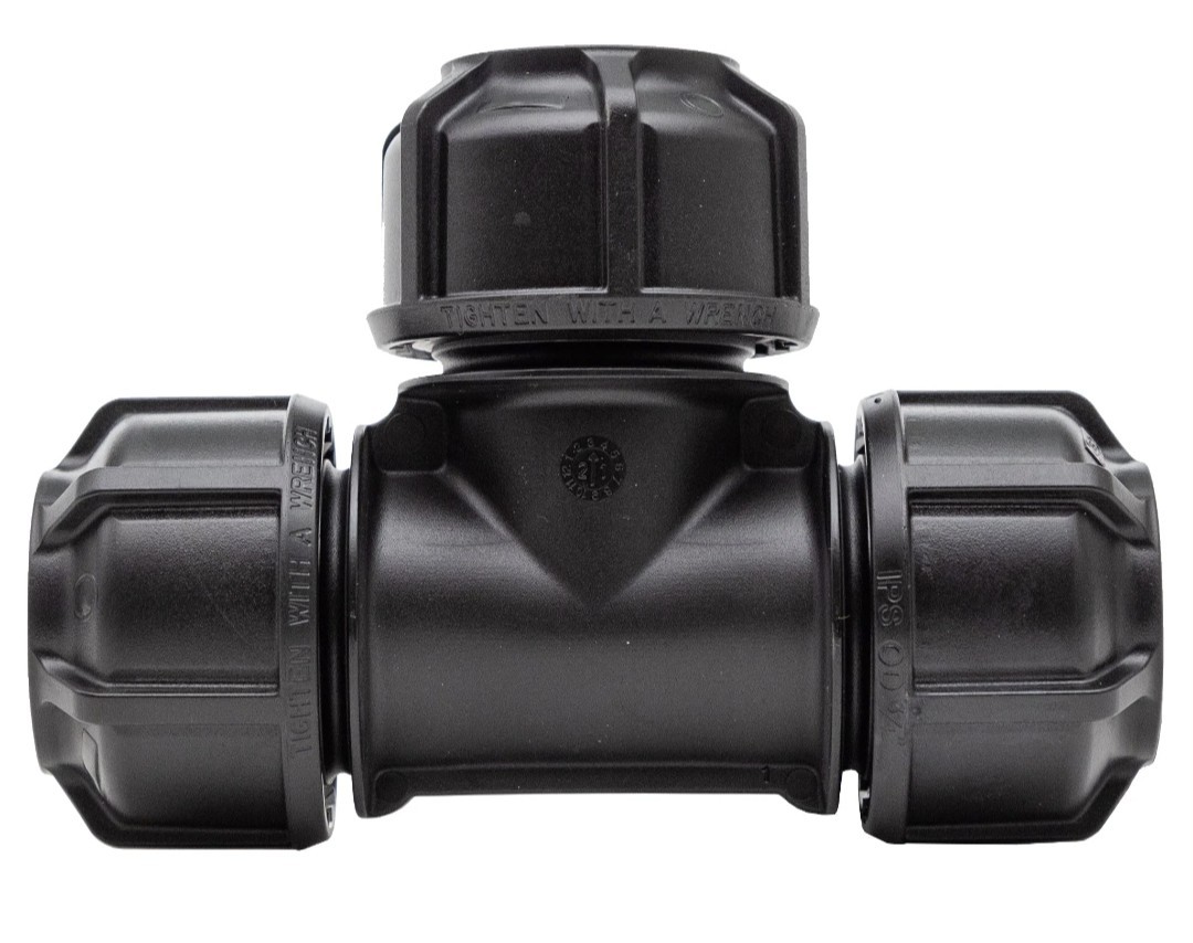 Philmac 3G Standard Tee 2″ IPS-OD HDPE Compression Fitting 75-312777 NEW