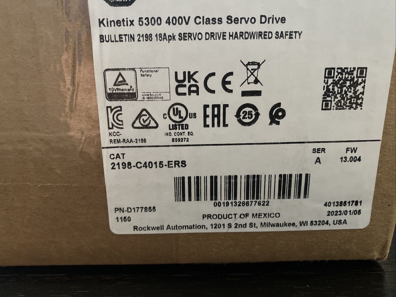 AB Kinetix 5300 2198-C4015-ERS