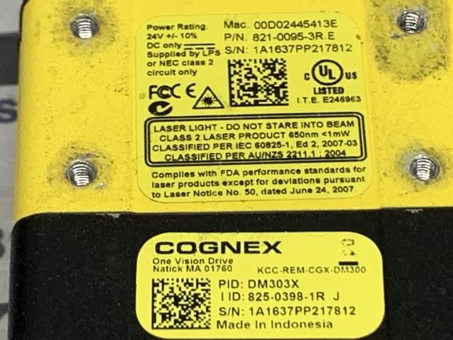 Cognex Barcode Reader – 821-0095-3R w/Warranty