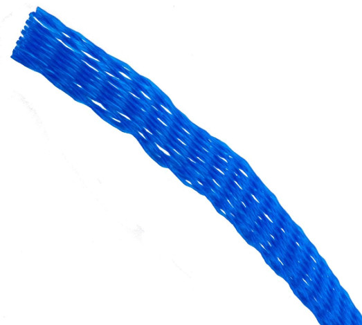 Blue Mesh Sleeve Web Protective Netting Small Parts Protection 1/2″-1″ 10 foot