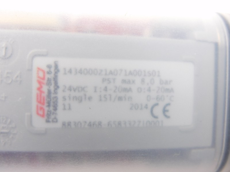 GEMU 1434000Z1A071A001S01 2015578 24VDC 8.0BAR NSMP