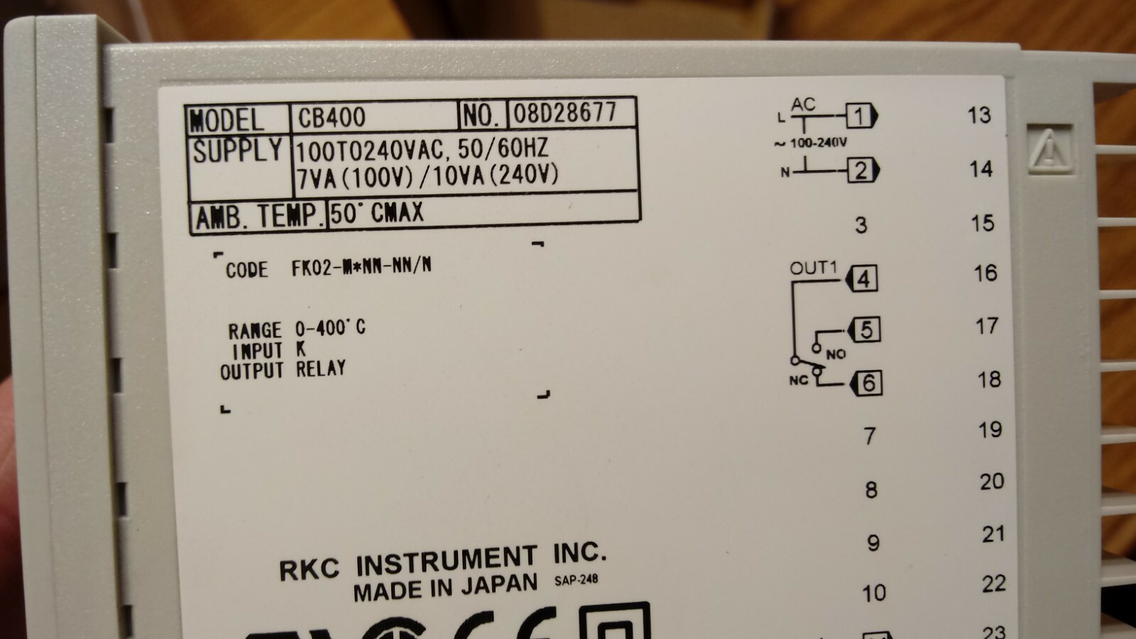 New RKC CB400 CB400FK02-M*NN-NN/N Temperature Controller