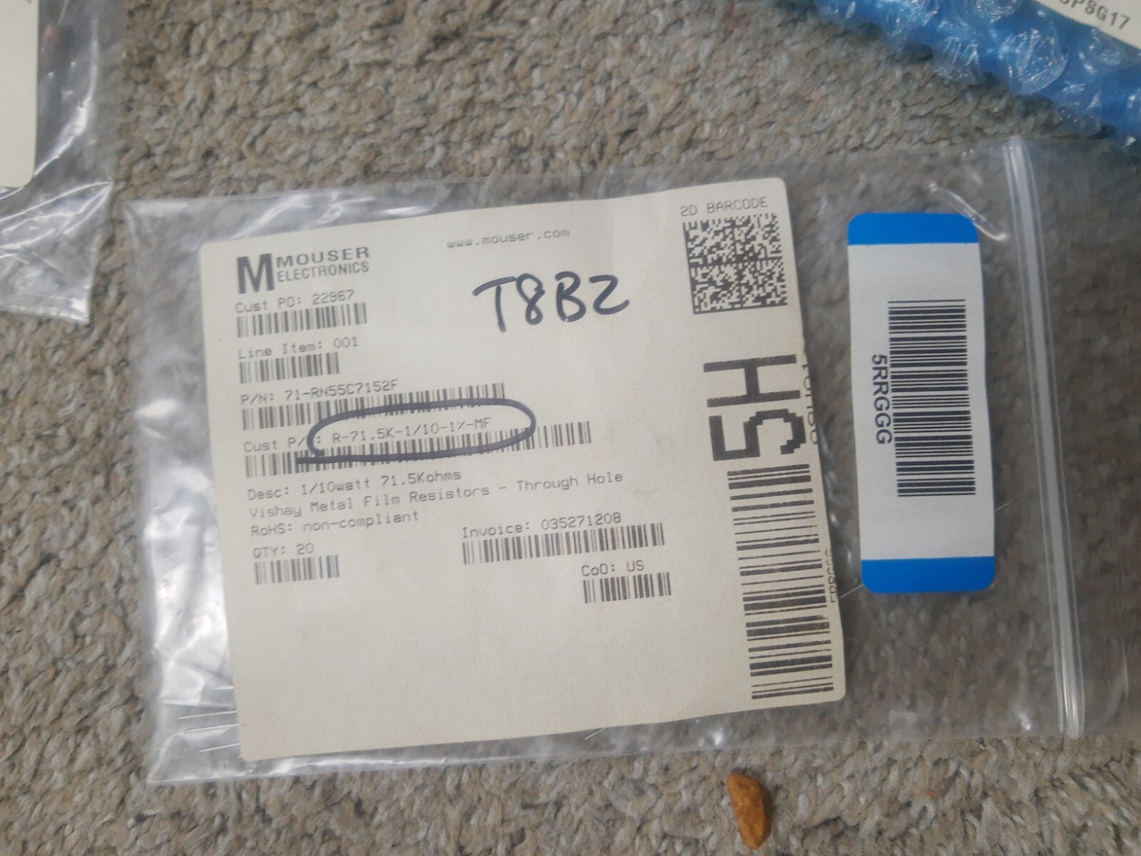 NEW HUGE LOT Vishay Dale Film Resistors 1% 1/8W # RN55C3572FB14 RN55C4993FB14