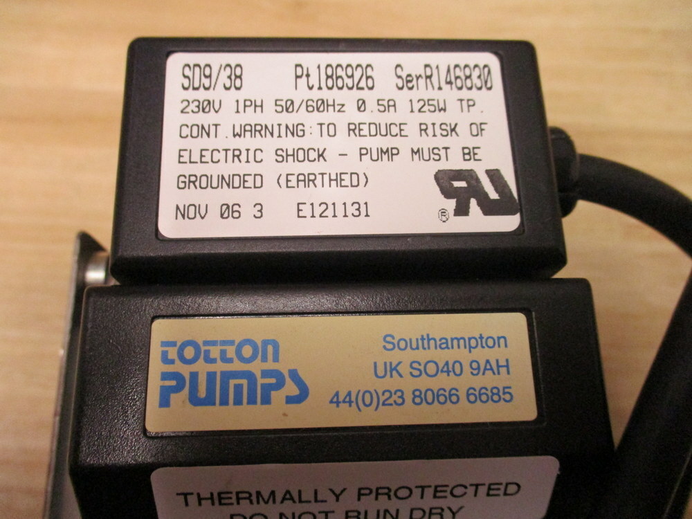 Totton Pumps SD9/38 Diaphragm Pump 186926