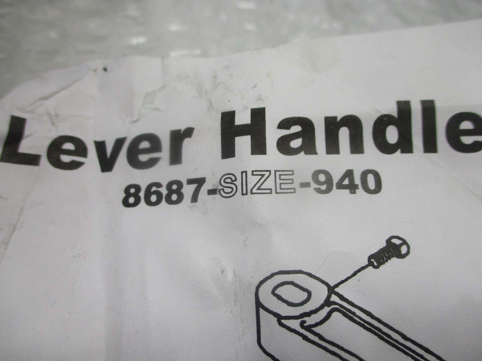 INDUSTRIAL SPARE 8687-SIZE-940 LEVER KIT NSNP