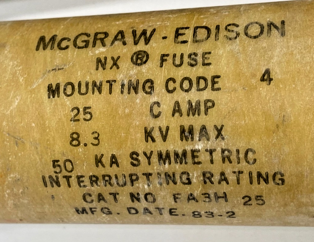 McGraw Edison FA3H 25 Fuse – Lot of 4