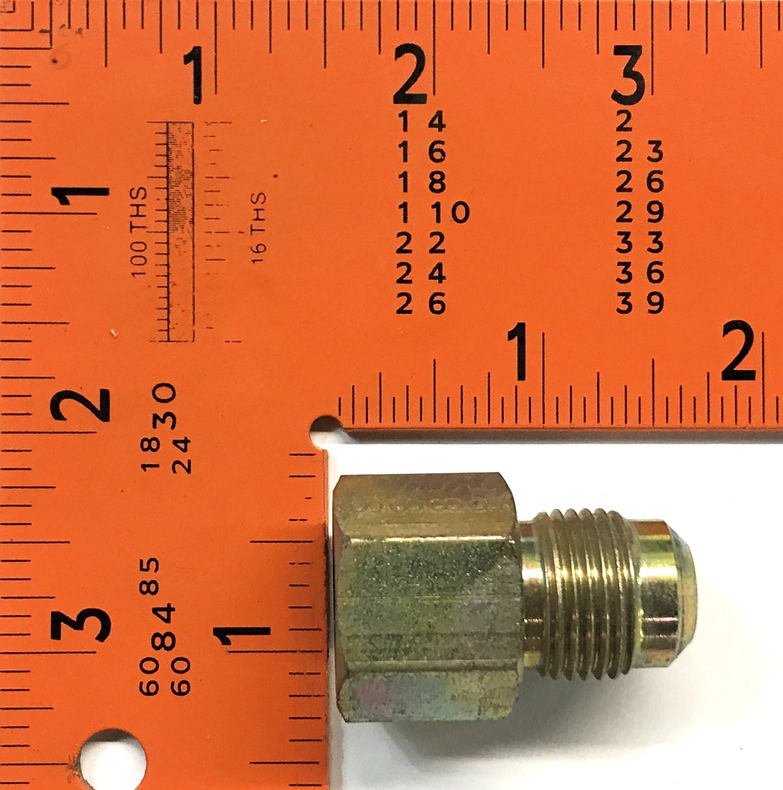 Unbranded Gas Line Fitting 3/8 x 7/10 [Lot Of 5] NOS