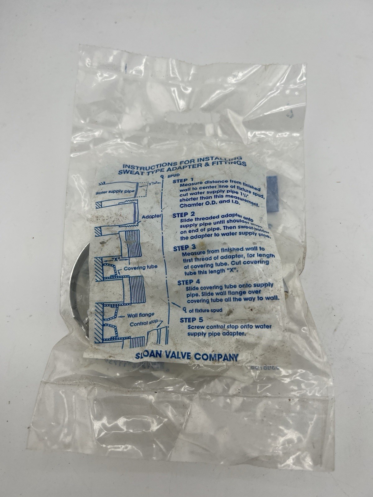 Sloan H-636-AA Sweat Solder Kit for 3/4 Supply Urinal Repair Part 3308788 NEW