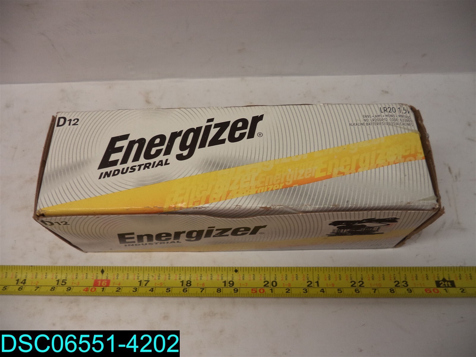 12 Pack Energizer EN95 Energizer Industrial D Alkaline Battery 10039800019223