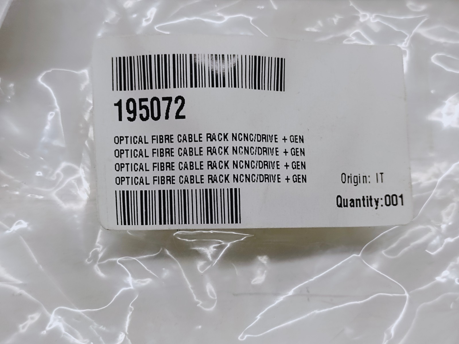 Toshiba Optical Fibre Cable Rack 195072 REV01 G130 CNC EDM Industrial Cable