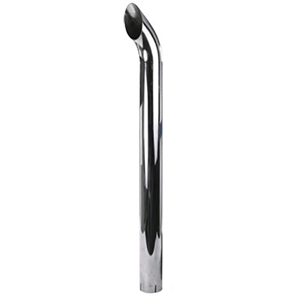 Curved Chrome Exhaust Stack Fits Universal Products Models A-ZNL89375C A-ZNL8937