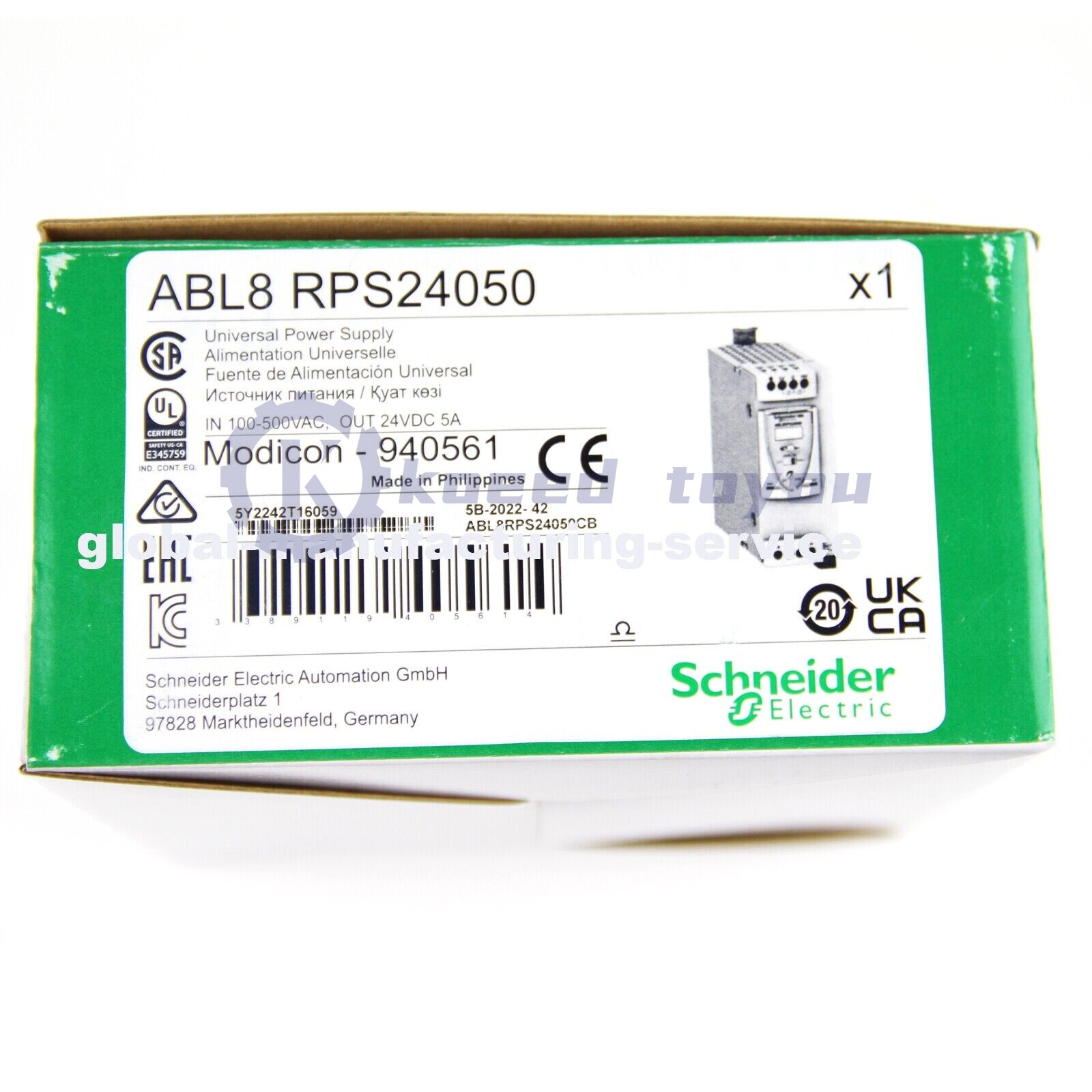 1Pcs new Schneider ABL8RPS24050 24V 5A Power Supply